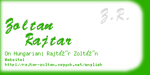 zoltan rajtar business card